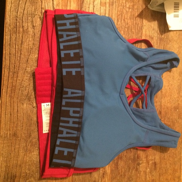 SOLD Elsewhere Wrap Bras (2): Red, Black - Picture 4 of 5